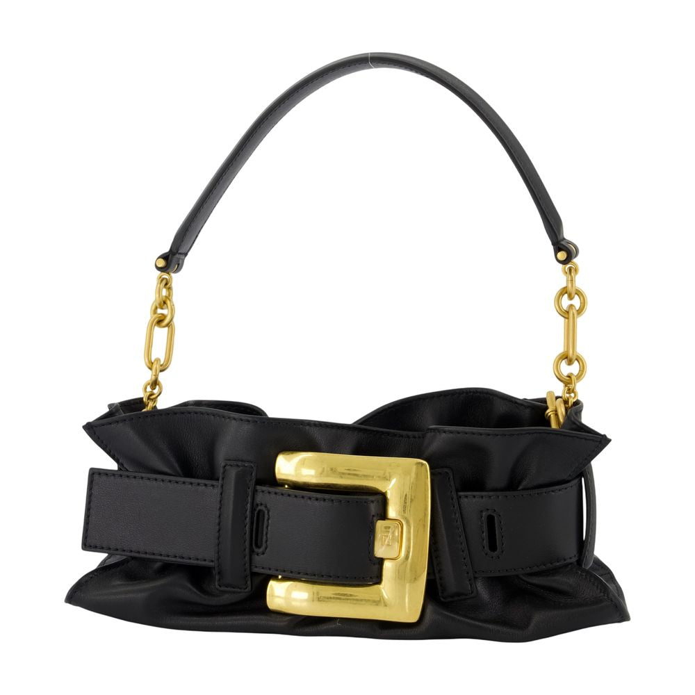 Anthem Mini Schultertasche - Balmain - Leder - Schwarz