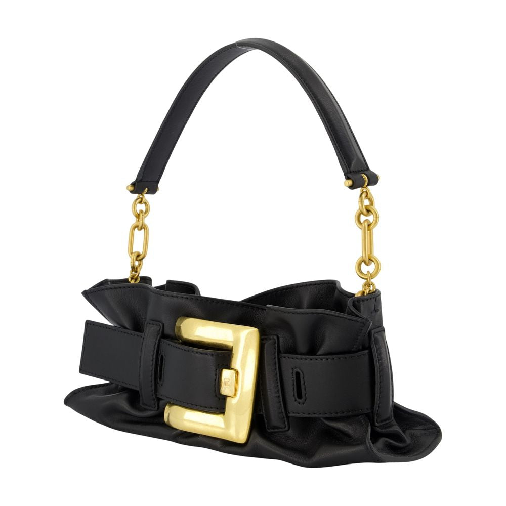 Anthem Mini Schultertasche - Balmain - Leder - Schwarz