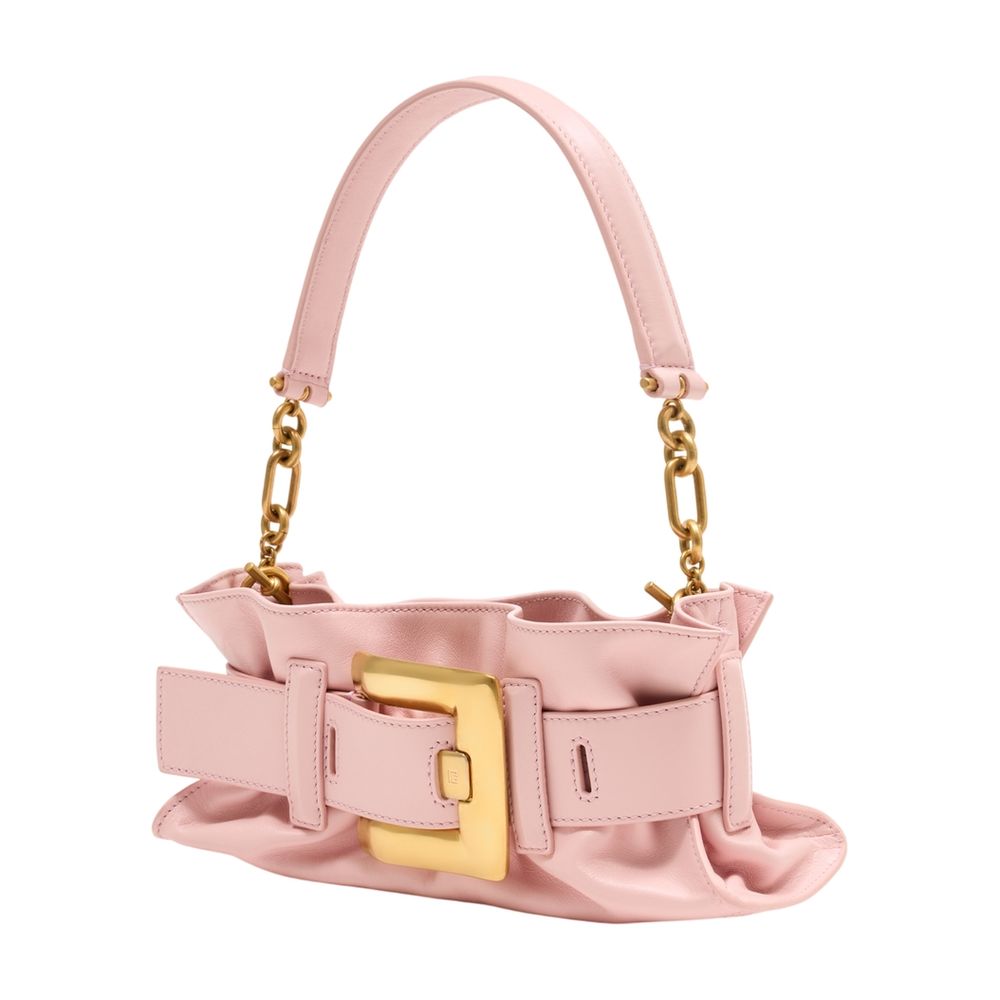 Anthem Mini Schultertasche - Balmain - Leder - Rosa