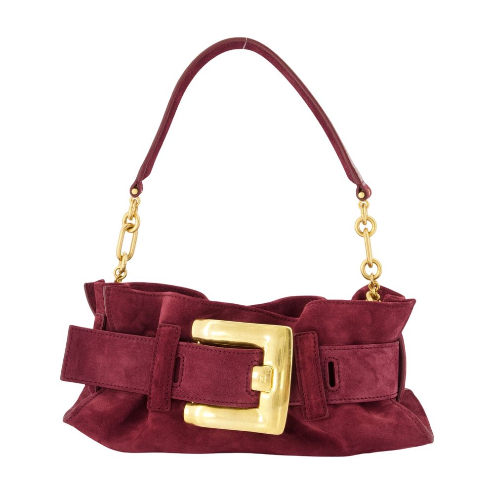 Anthem Mini Schultertasche - Balmain - Leder - Bordeaux