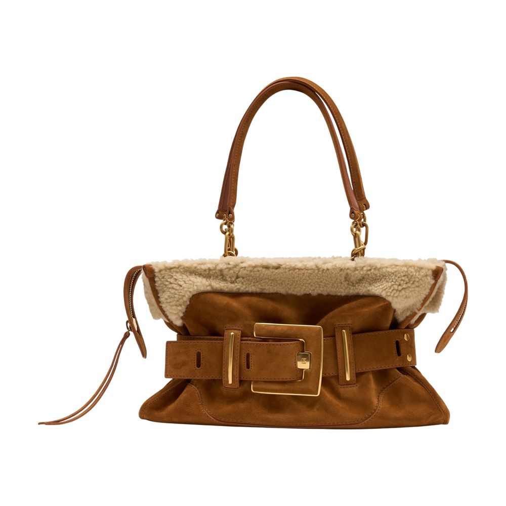 Anthem Schultertasche - Balmain - Leder - Braun