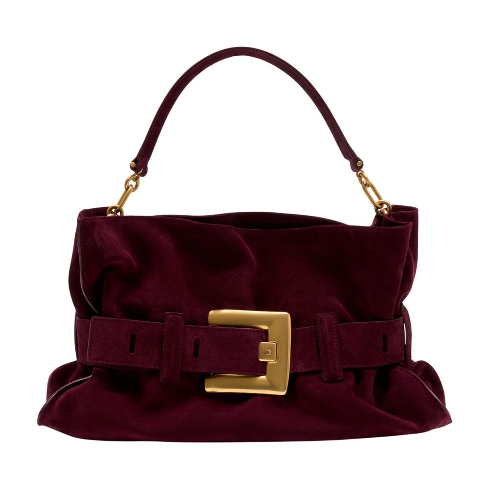 Anthem Medium Schultertasche - Balmain - Leder - Bordeaux