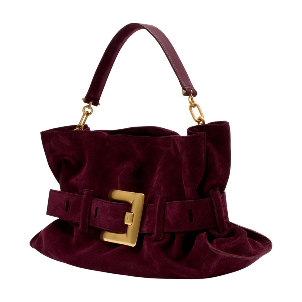 Anthem Medium Schultertasche - Balmain - Leder - Bordeaux