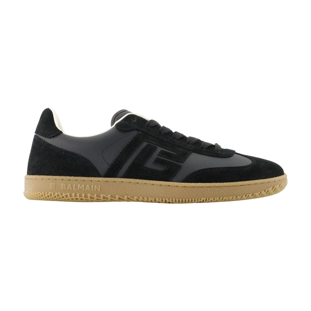 Swan Sneakers - Balmain - Leder - Schwarz