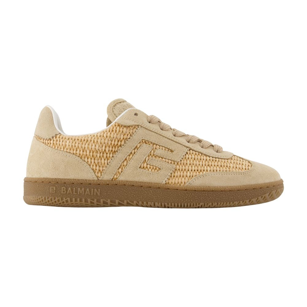 Swan Sneakers - Balmain - Leder - Beige