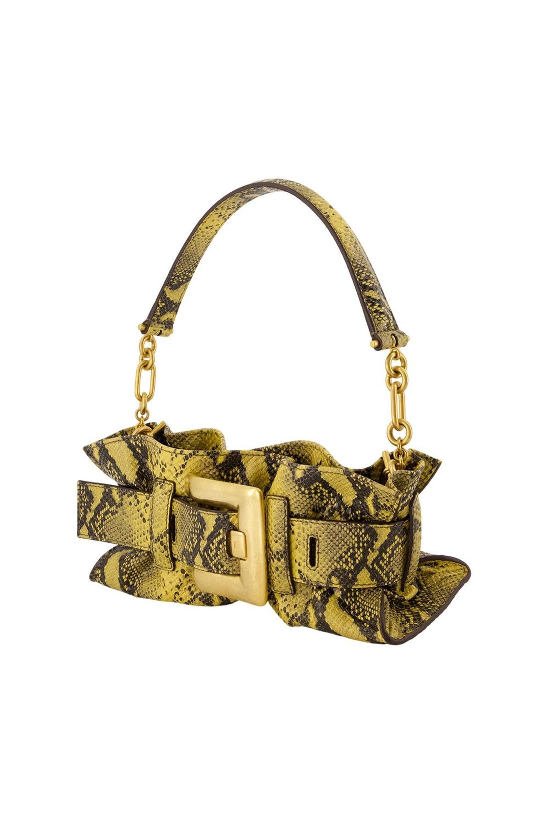 Anthem Mini-Umhängetasche – Balmain – Leder – Gelb