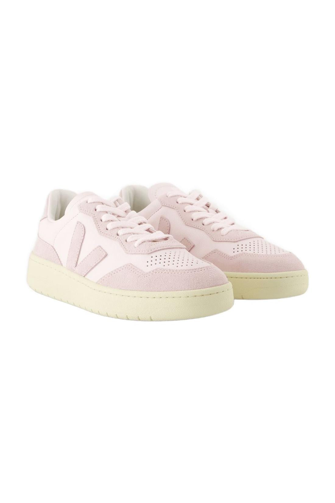 Sneakers V 90 - Veja - Leather - Pink