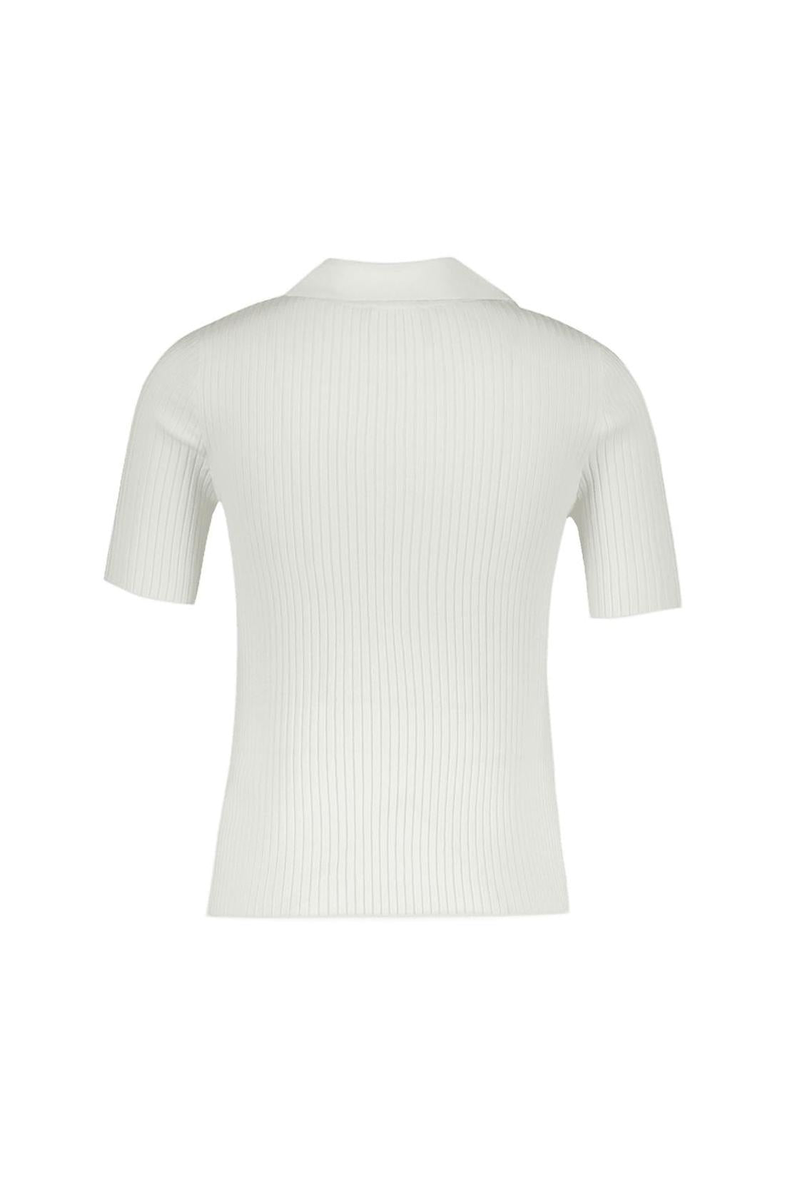 Courreges-Signature Polo - Courreges - Baumwolle - Weiß-Shirts-Black-Deal-Outlet-by-ARCHIVIST