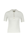 Courreges-Signature Polo - Courreges - Baumwolle - Weiß-Shirts-Black-Deal-Outlet-by-ARCHIVIST