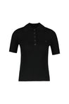 Courreges-Signature Polo - Courreges - Baumwolle - Schwarz-Shirts-Black-Deal-Outlet-by-ARCHIVIST