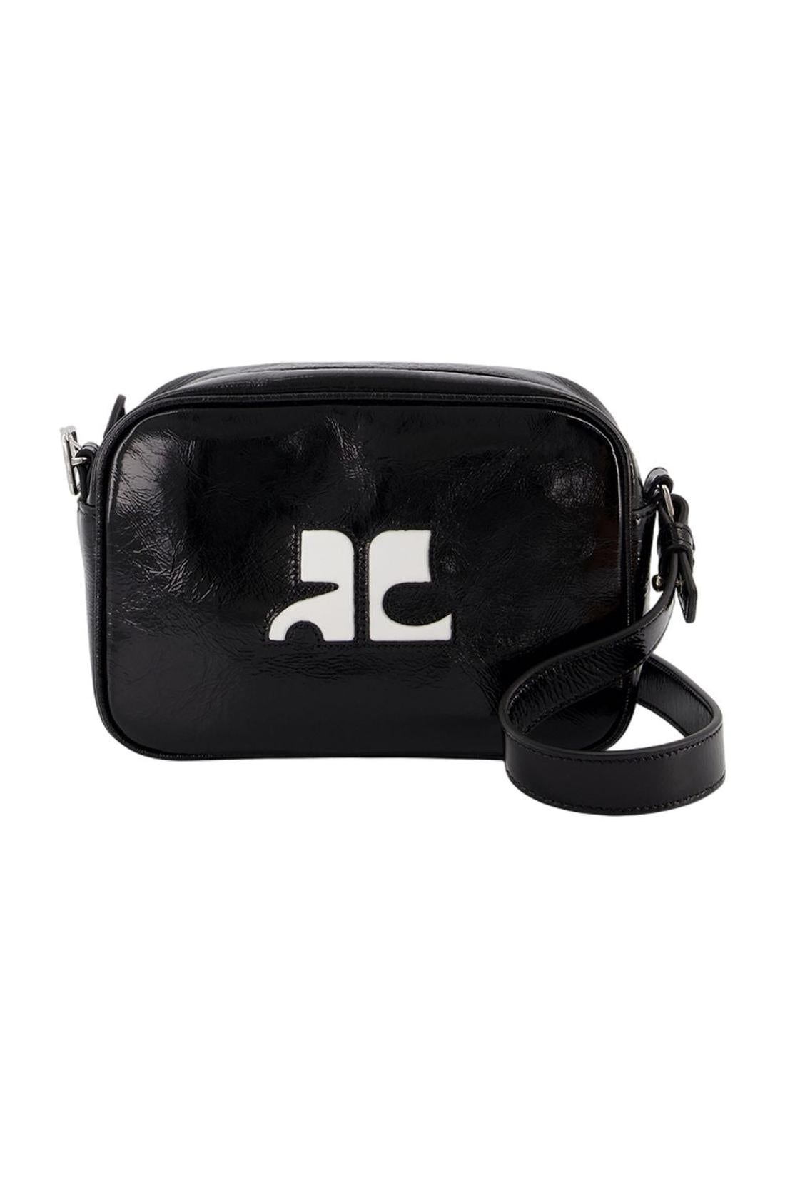 Reedition Camera Schultertasche - Courreges - Leder - Schwarz-Taschen-Courreges-One size-black-ARCHIVIST