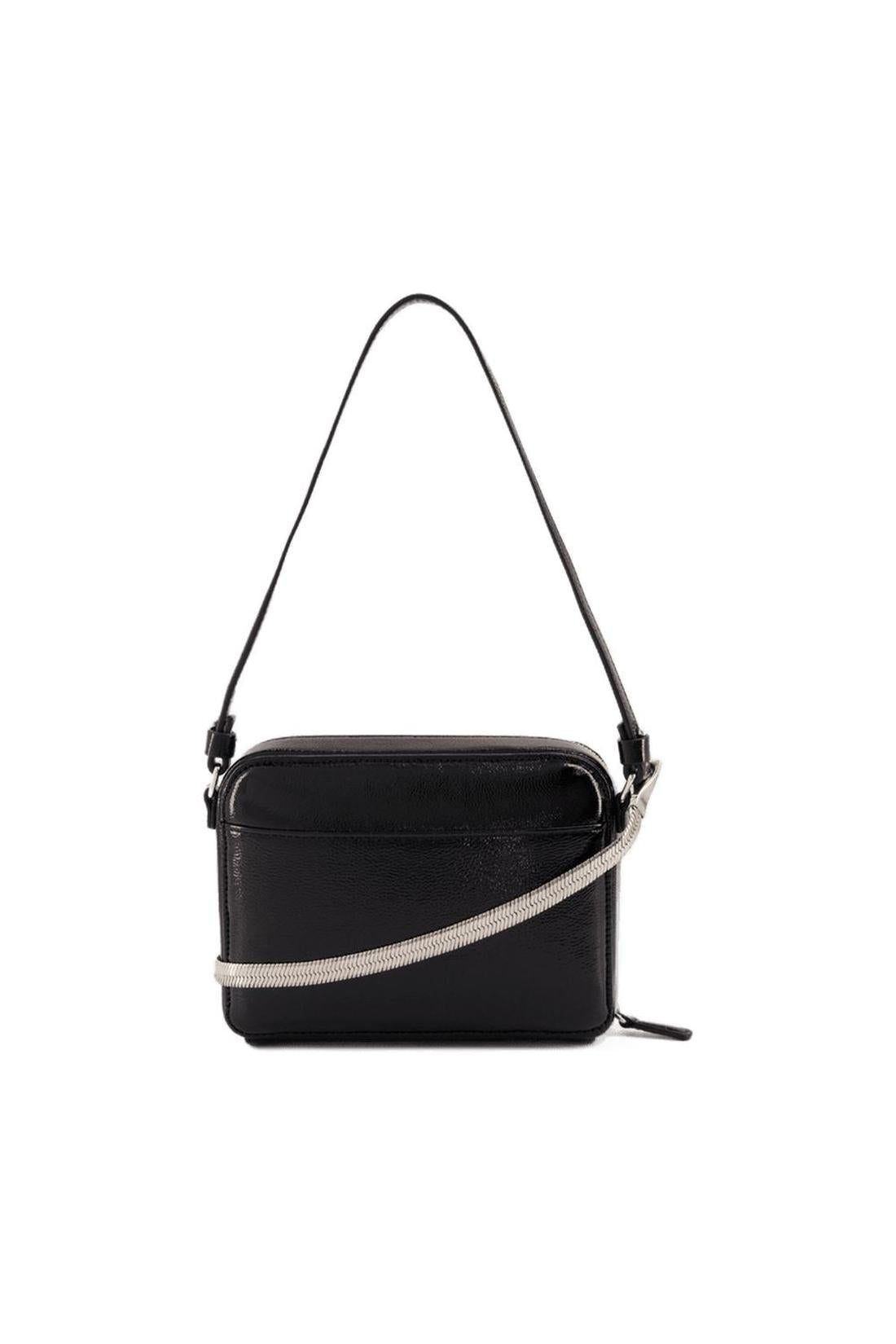Cloud Chained Naplack Handbag - Courreges - Leather - Black