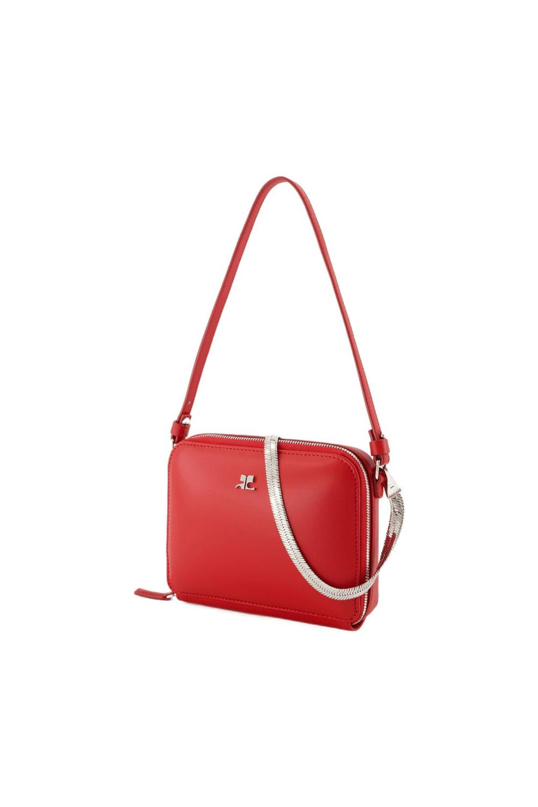 Cloud Chained Handbag - Courreges - Leather - Red