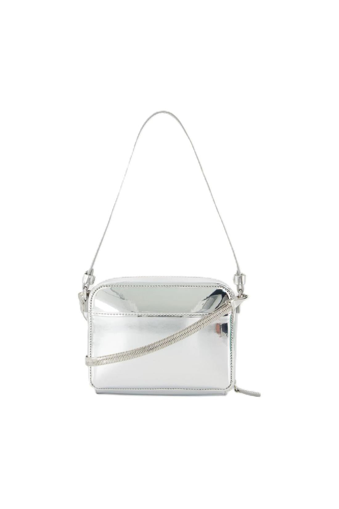 Cloud Chained Mirror Handbag - Courreges - Leather - Silver