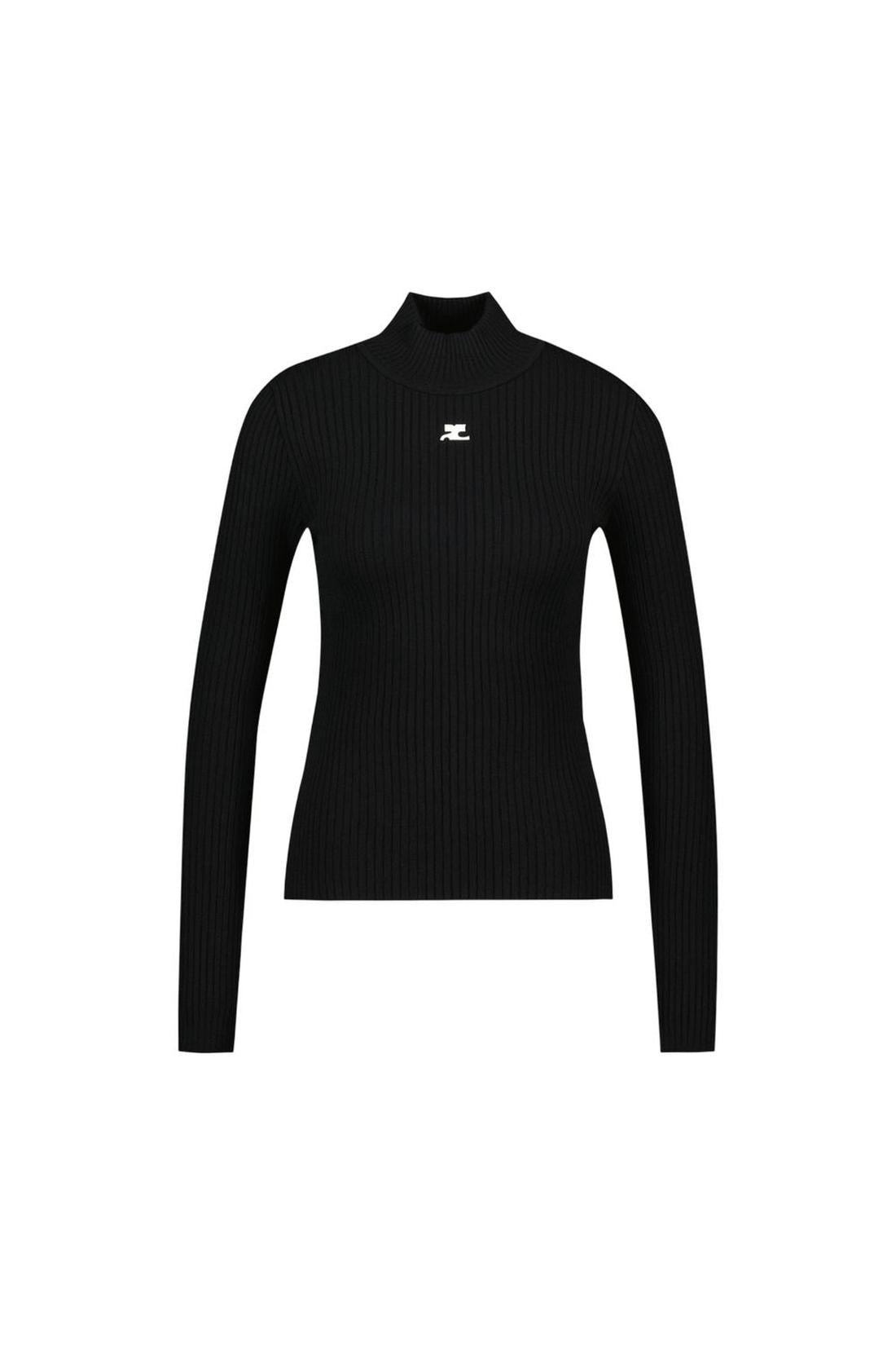 Courreges-T-Shirt Reedition - Courreges - Baumwolle - Schwarz-Shirts-Black-Deal-Outlet-by-ARCHIVIST