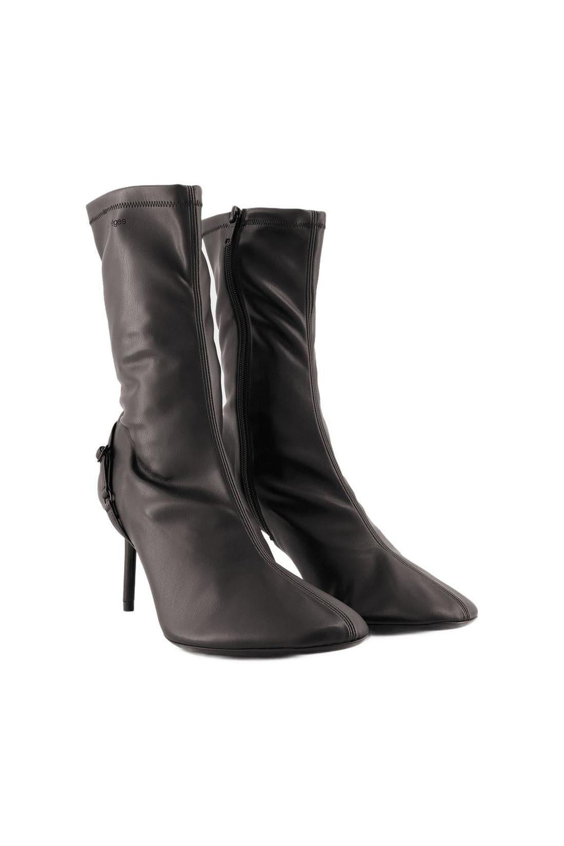 Boots - Courreges - PVC - Black