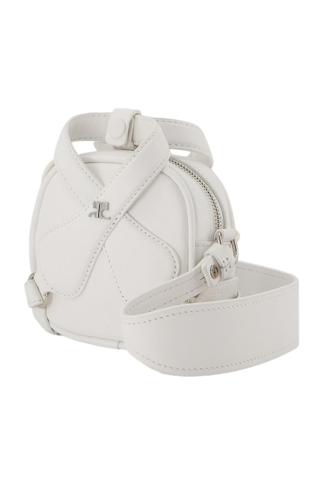Tasche Mini X Loop aus weißem Leder