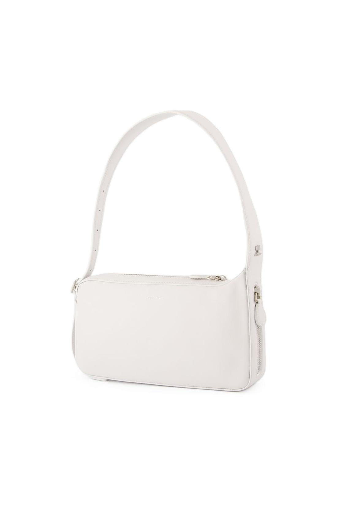 Courreges-One Racer Baguette Schultertasche - Courreges - Leder - Weiß-Taschen-Black-Deal-Outlet-by-ARCHIVIST