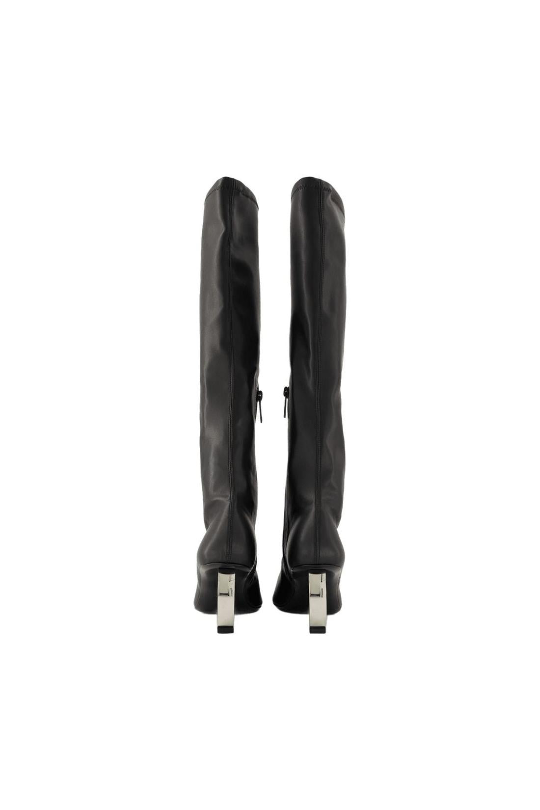 Circle Boots - Courreges - Faux Leather - Black