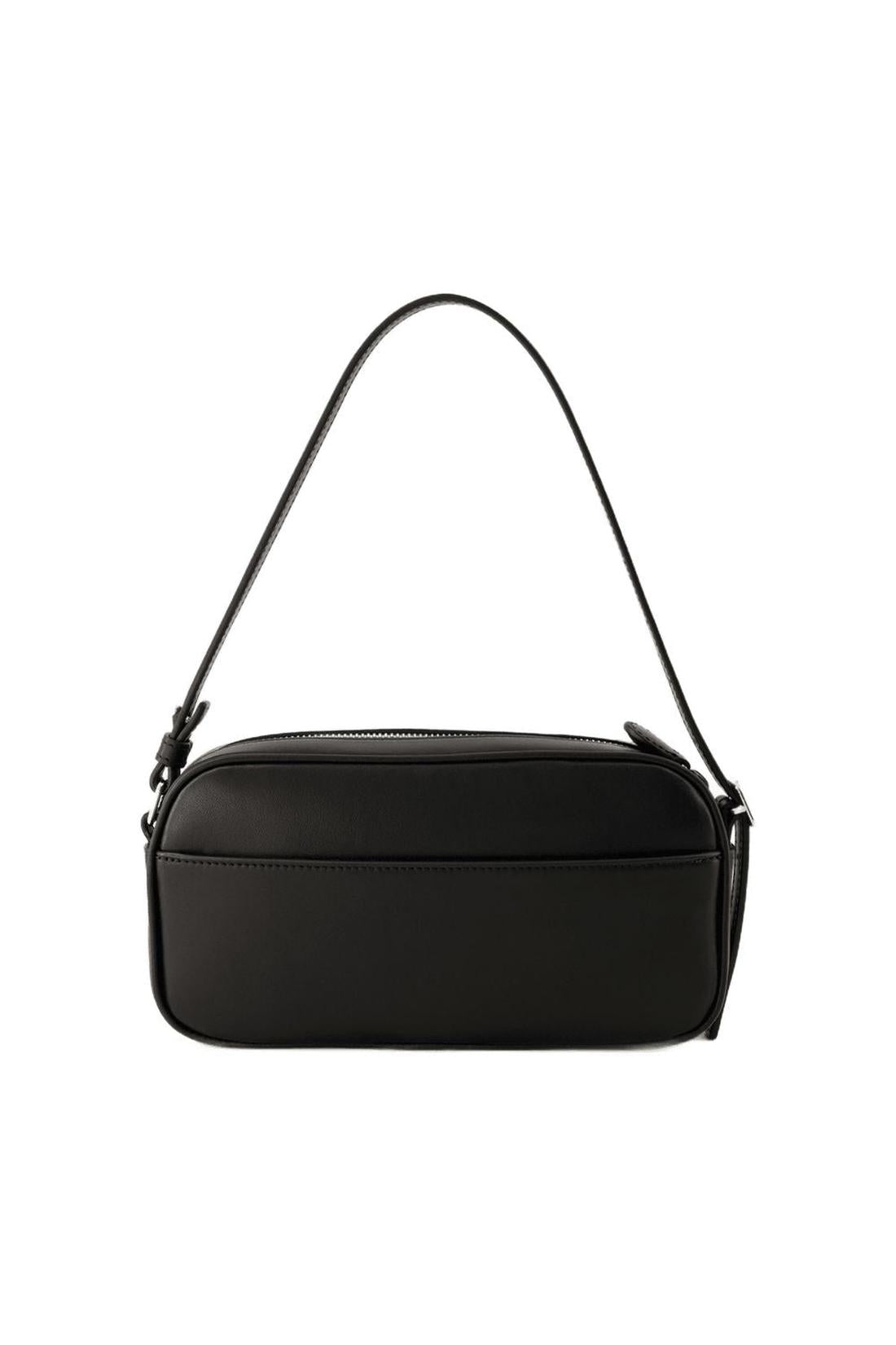 Sac Baguette Réédition - Courrèges - Cuir - Noir