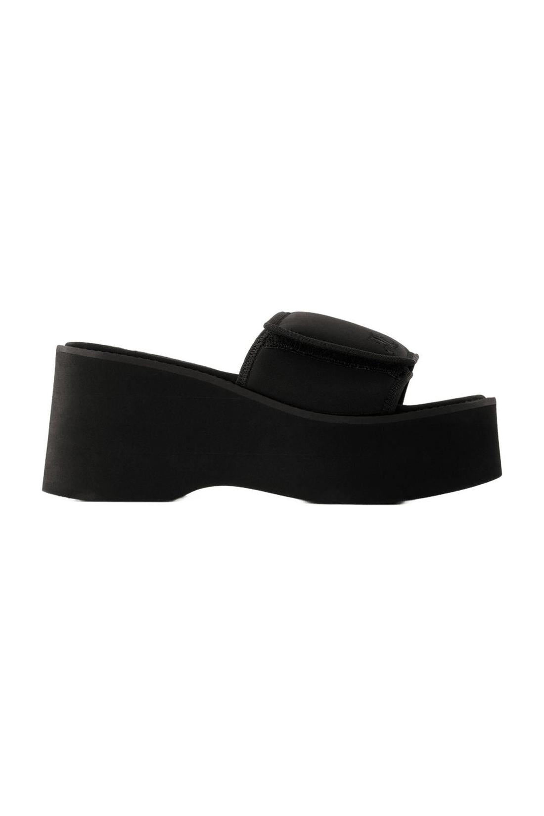 Scuba Wave Sandals - Courreges - Polyester - Black