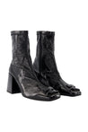 Courreges-Stiefeletten Reedition - Courreges - Vinyl - Schwarz-Stiefel & Stiefeletten-Black-Deal-Outlet-by-ARCHIVIST