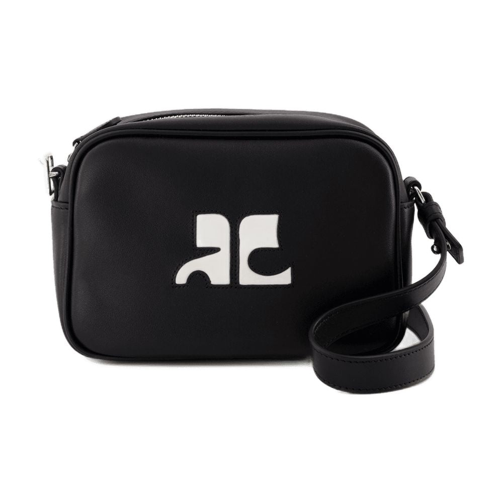 Reedition Camera Schultertasche - Courreges - Leder - Schwarz