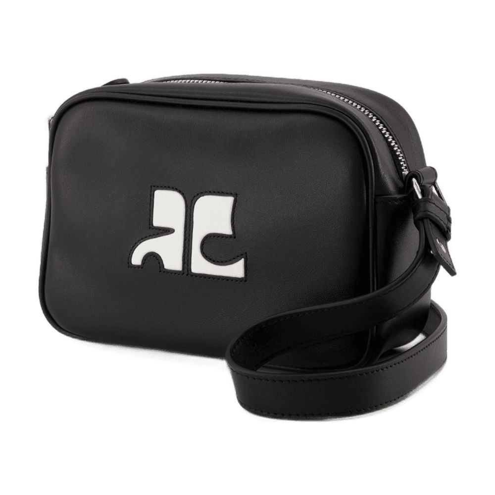 Reedition Camera Schultertasche - Courreges - Leder - Schwarz