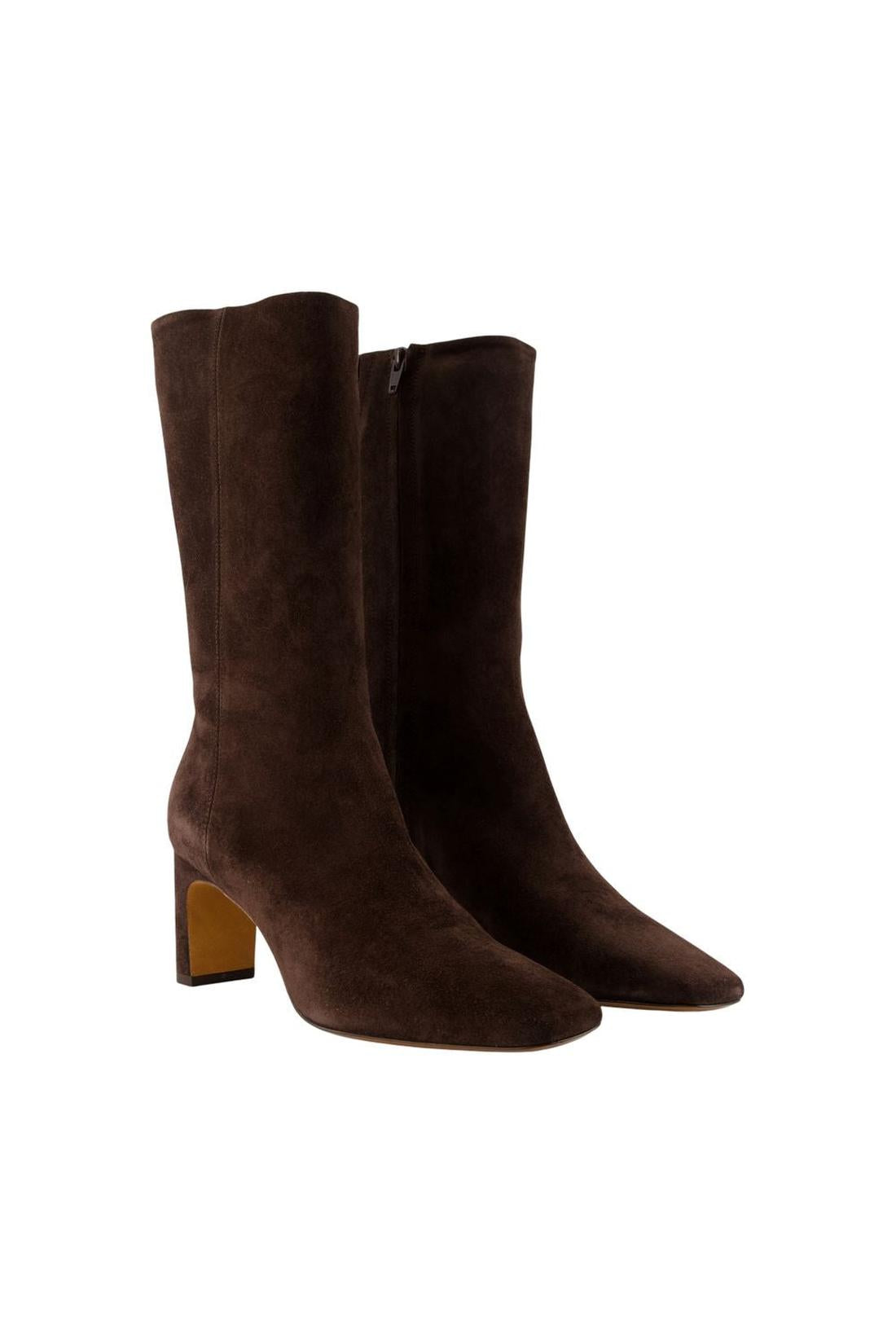 Rouje-Stiefeletten Elsa - Rouje - Leder - Braun-Stiefel & Stiefeletten-Black-Deal-Outlet-by-ARCHIVIST