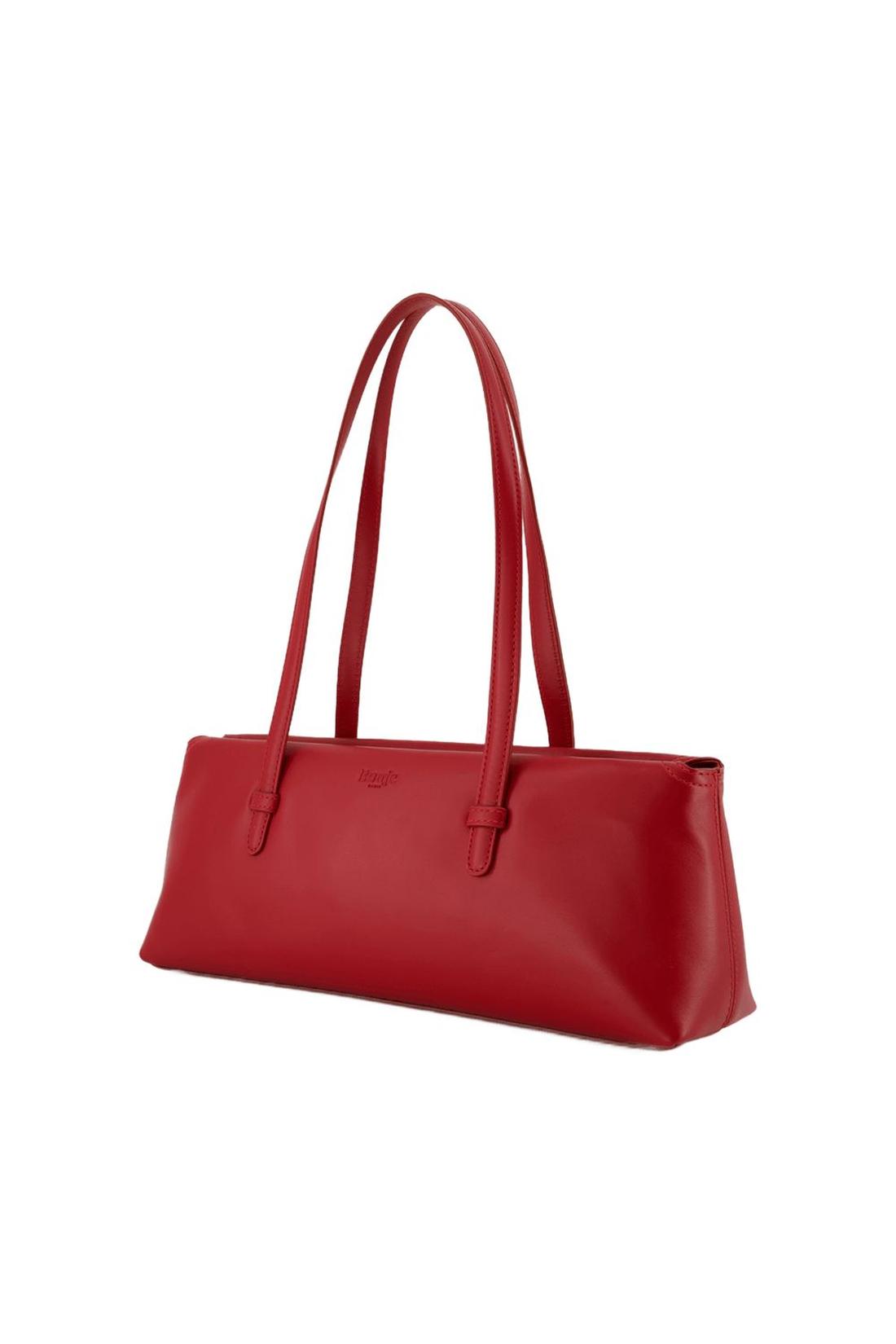 Extended shoulder bag - Rouje - Leather - Red