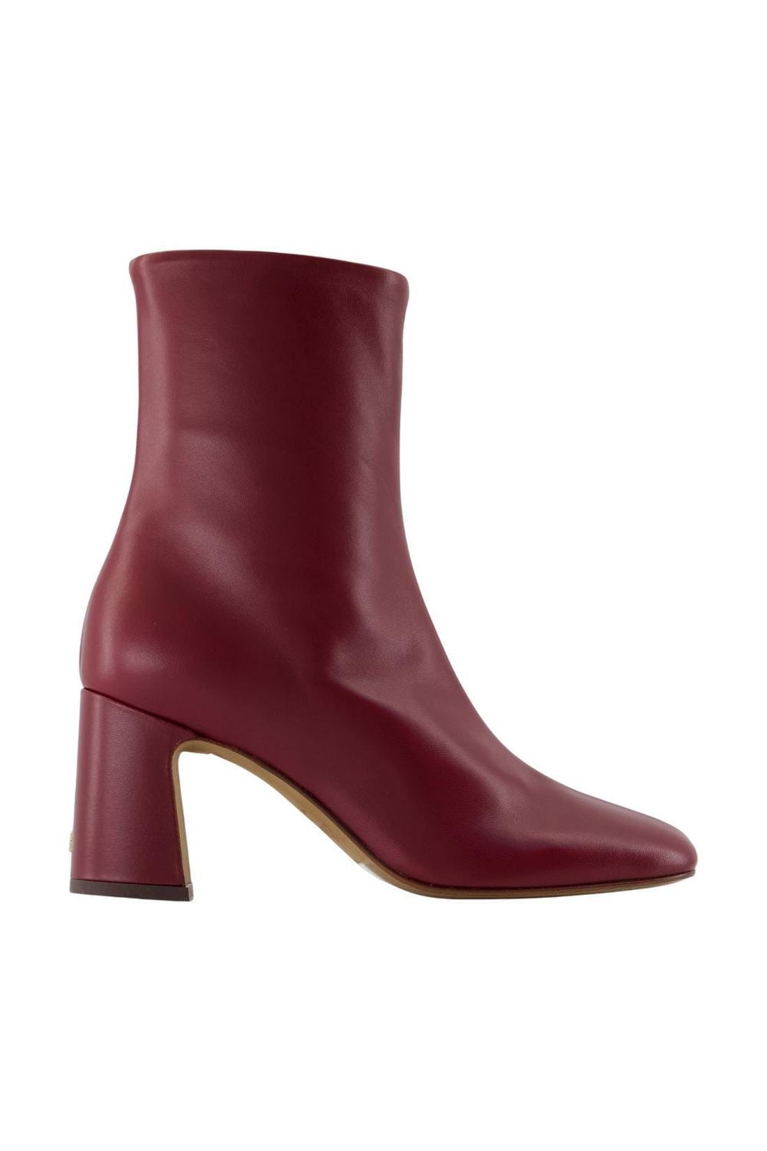 Rouje-Stiefeletten Claudia - Rouje - Leder - Bordeaux-Stiefel & Stiefeletten-Black-Deal-Outlet-by-ARCHIVIST