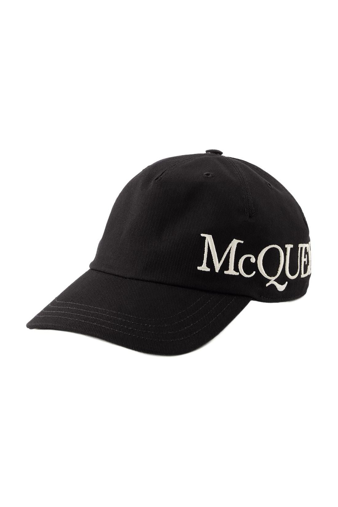 Oversize-Cap - Alexander Mcqueen - Baumwolle - Schwarz