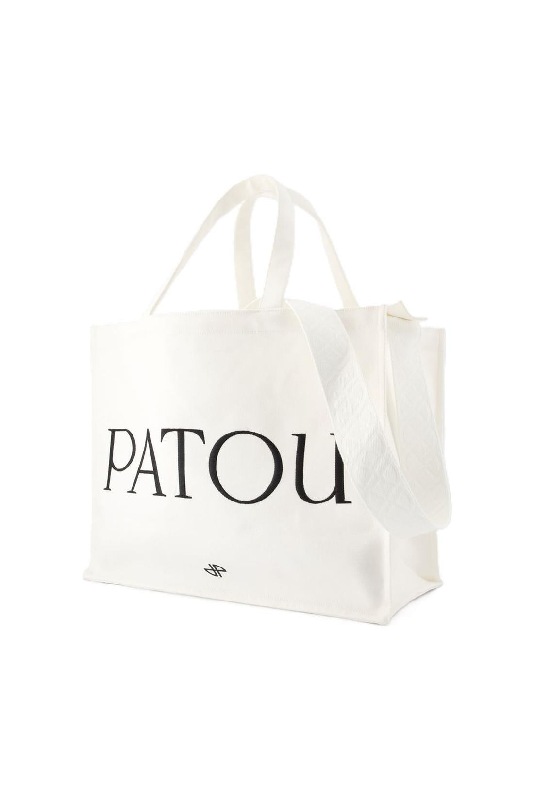 Große Einkaufstasche - PATOU - Baumwolle - Weiß