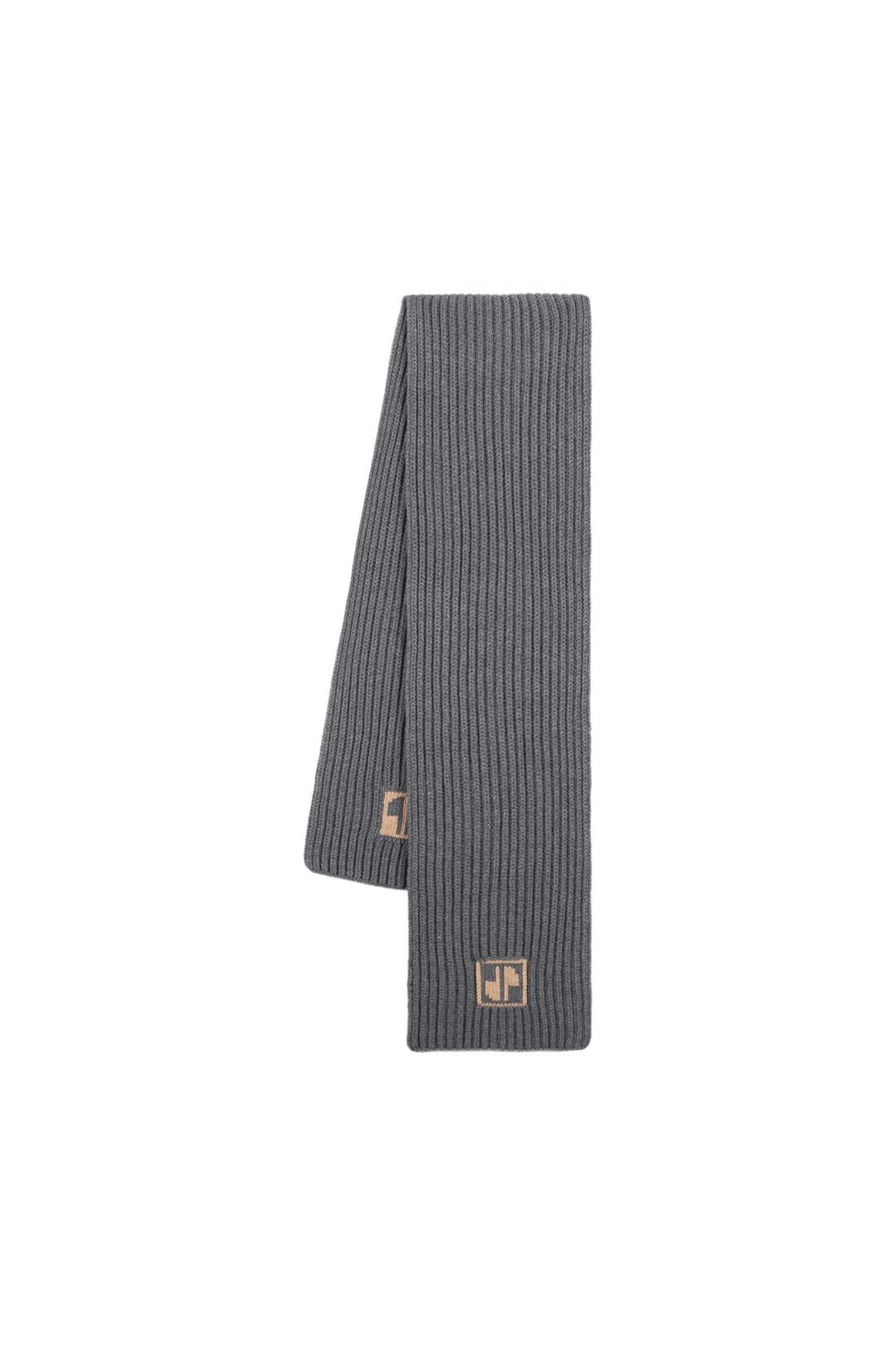 Scarf Jp - PATOU - Wool - Gray