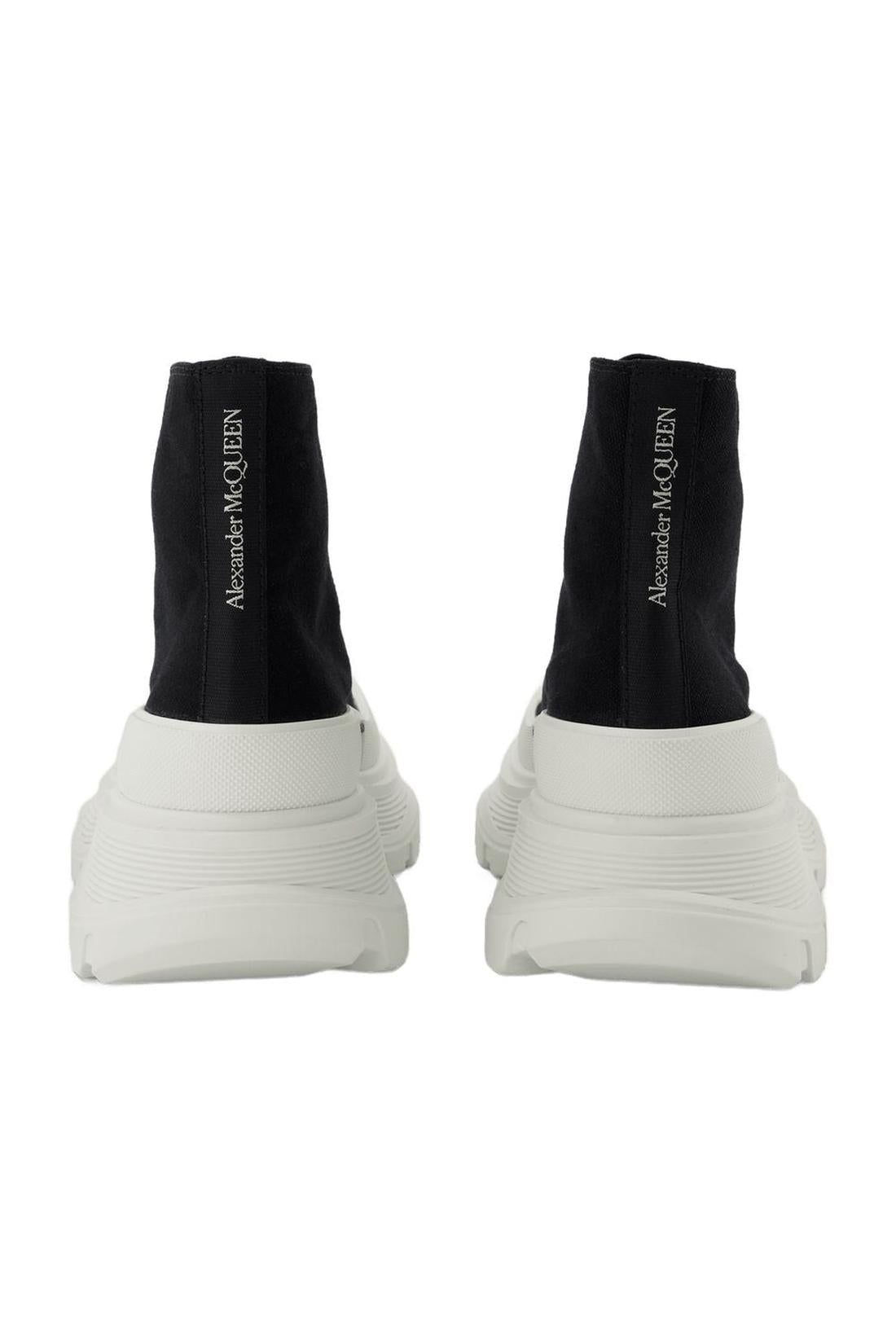 Sneakers Stiefeletten Tread aus schwarzem Leder-Sneaker-Alexander McQueen-ARCHIVIST