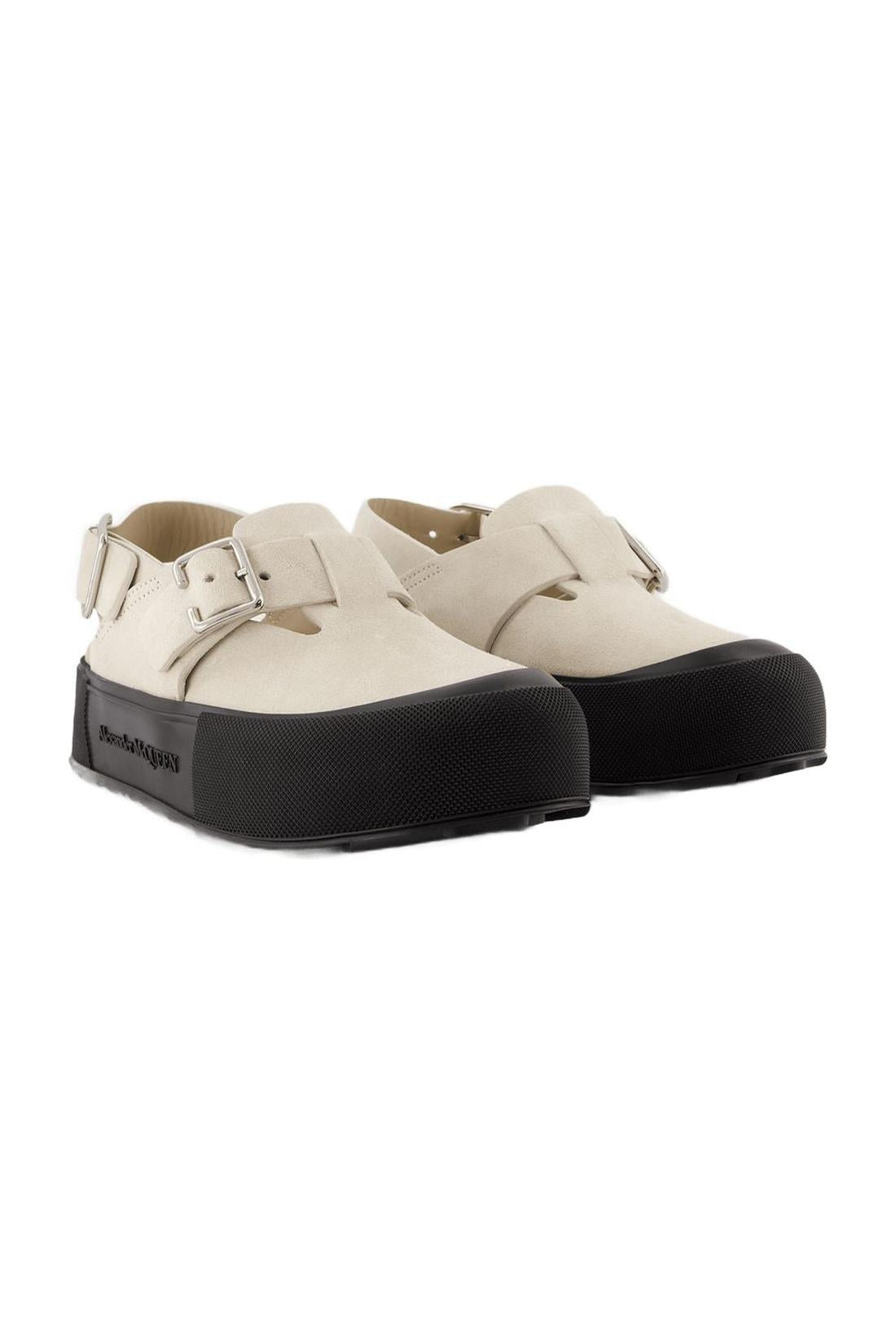 Oversize Flat Shoes - Alexander Mcqueen - Multi - Leather