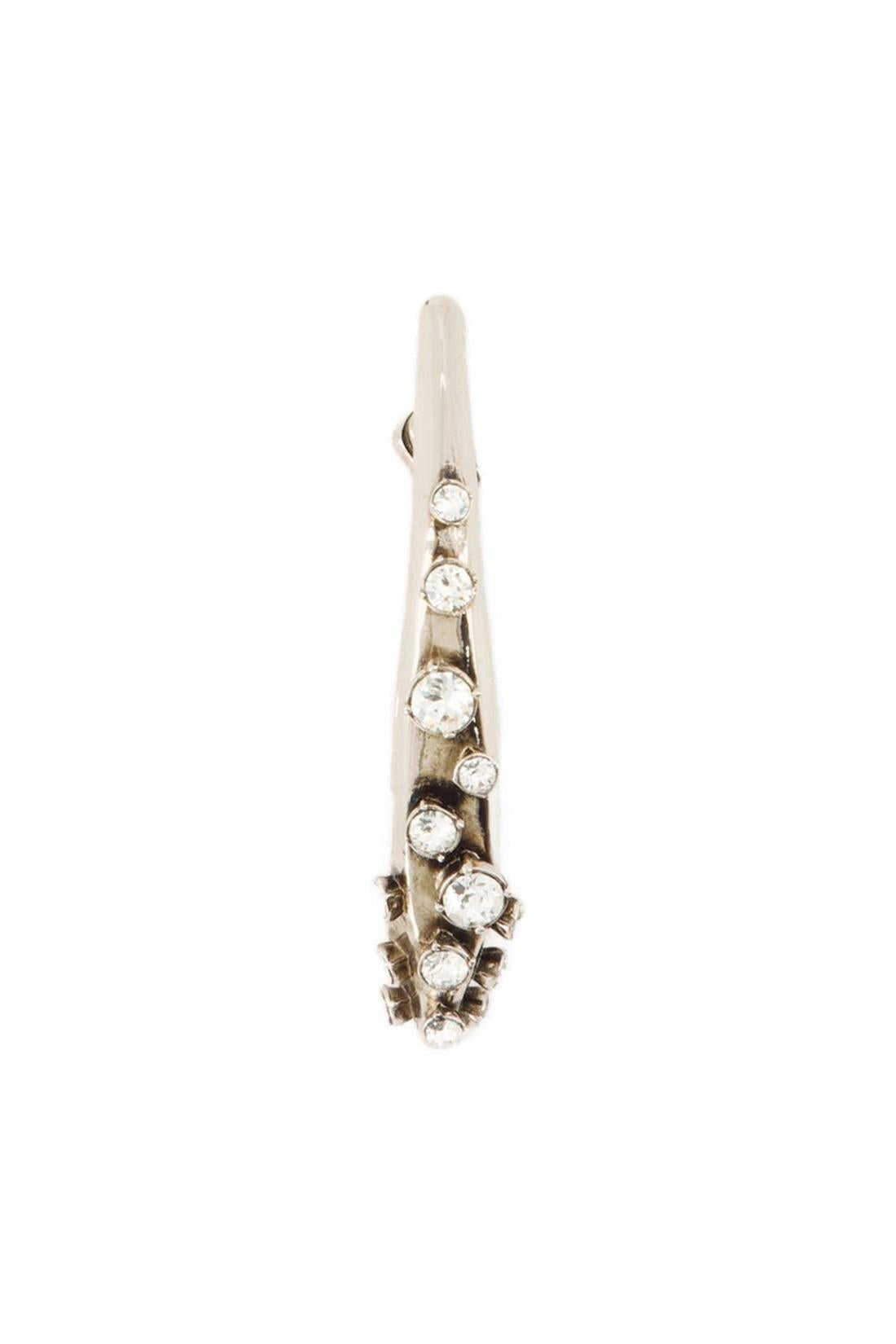 Pave Faceted Ohrringe - Alexander Mcqueen - Silber