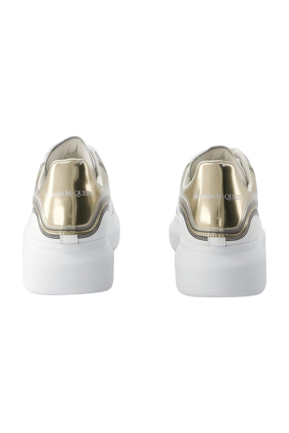 Oversized Sneakers - Alexander Mcqueen - Leder - Weiß/Vanille