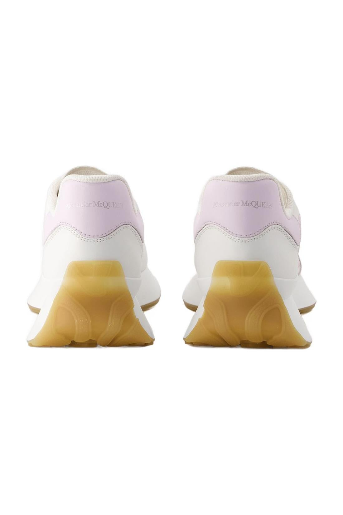 Sprint Runner Sneakers - Alexander McQueen - Leather - White