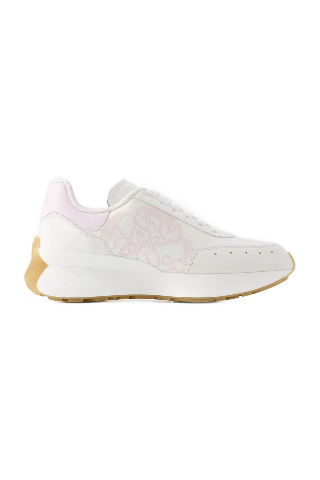 Sprint Runner Sneakers - Alexander McQueen - Leather - White