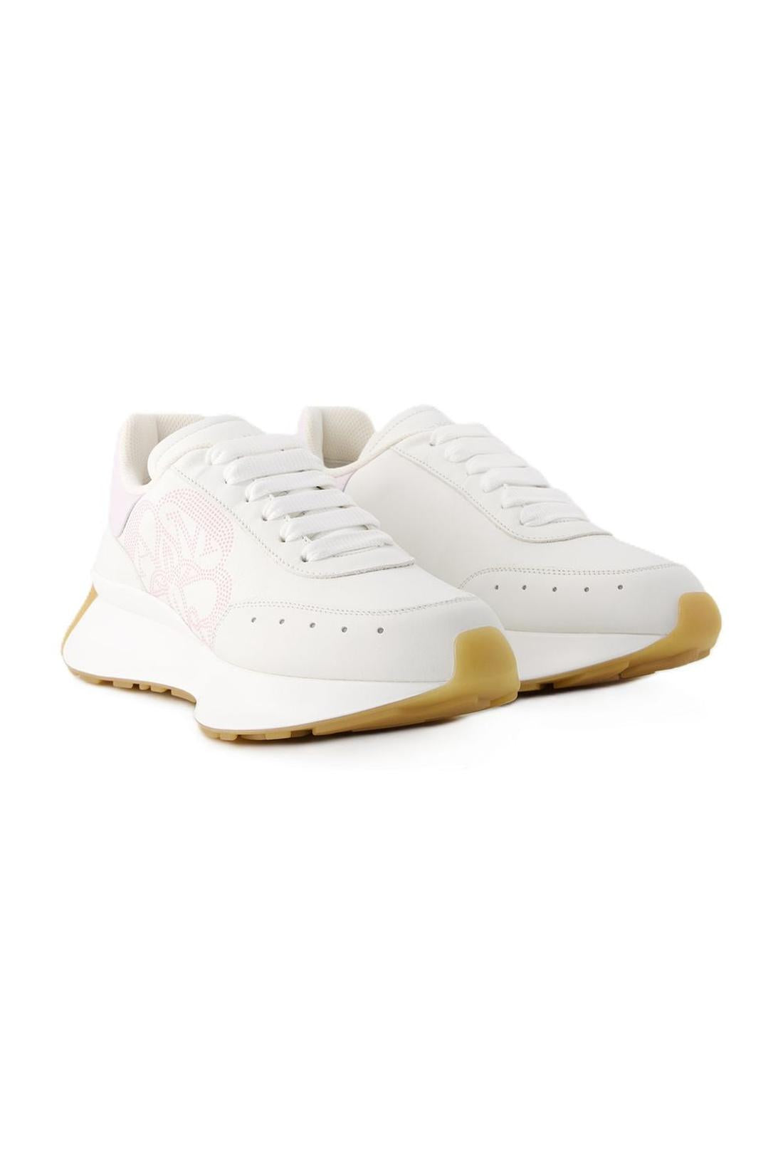Sprint Runner Sneakers - Alexander McQueen - Leather - White
