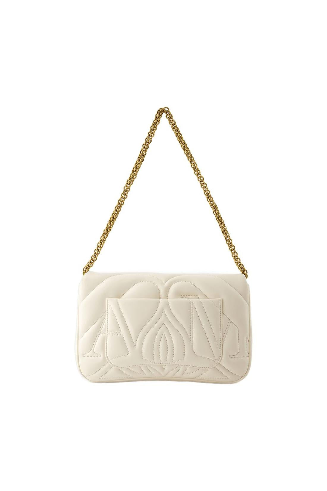 The Seal Shoulder Bag - Alexander McQueen - Leather - Ivory