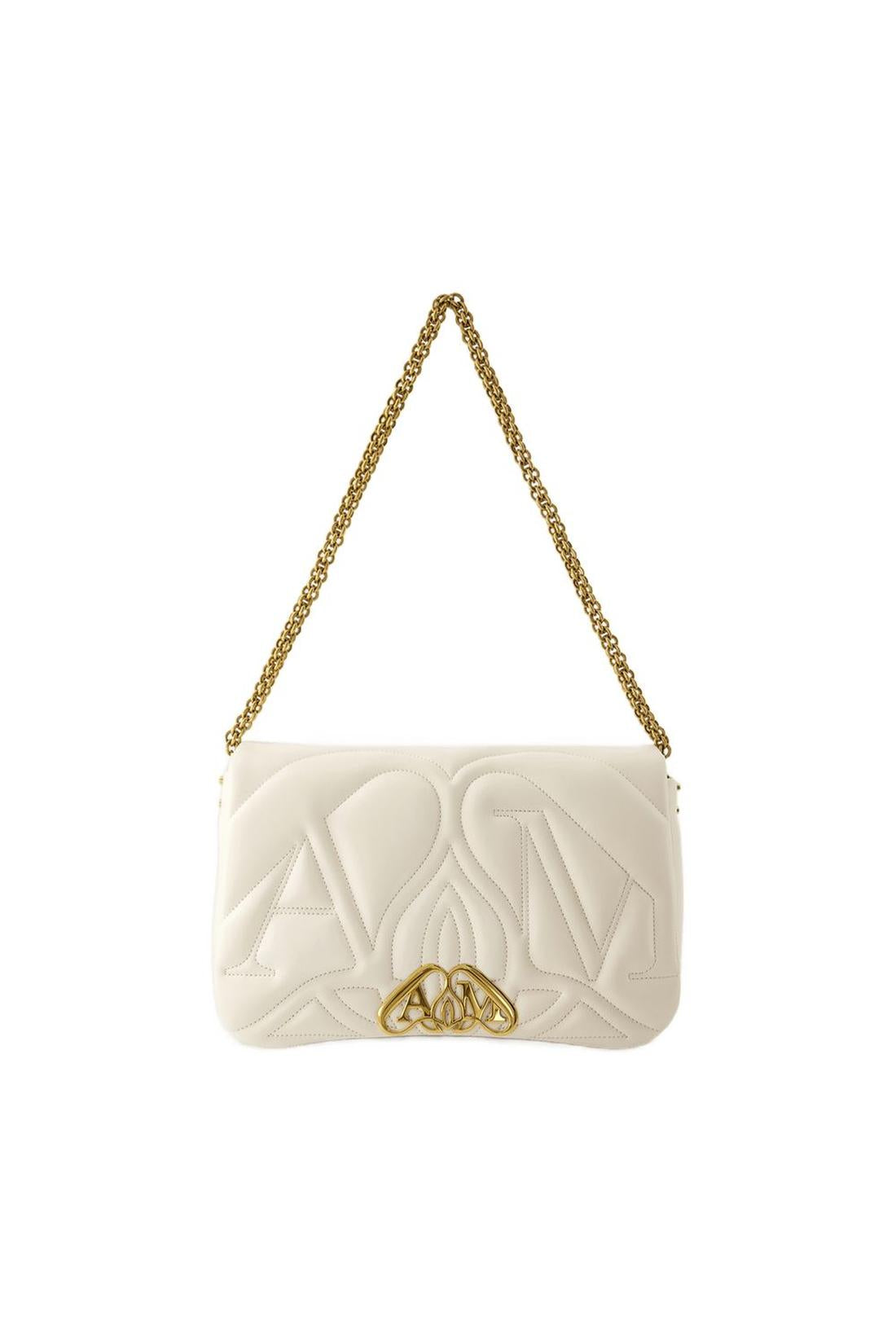The Seal Shoulder Bag - Alexander McQueen - Leather - Ivory