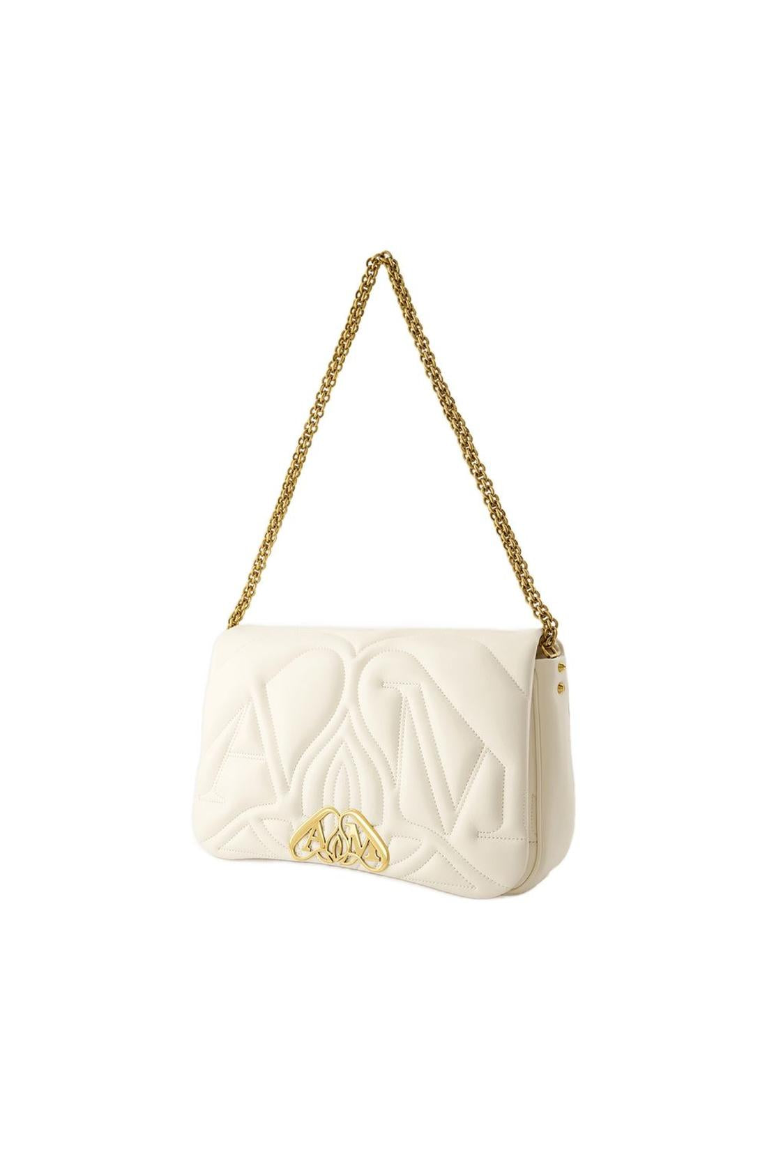 The Seal Shoulder Bag - Alexander McQueen - Leather - Ivory