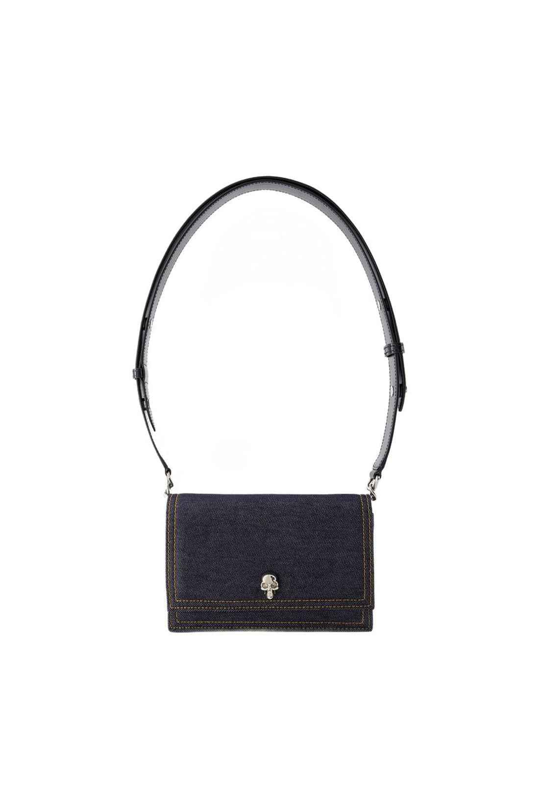 Small Skull Bag Schultertasche - Alexander Mcqueen - Leder - Schwarz