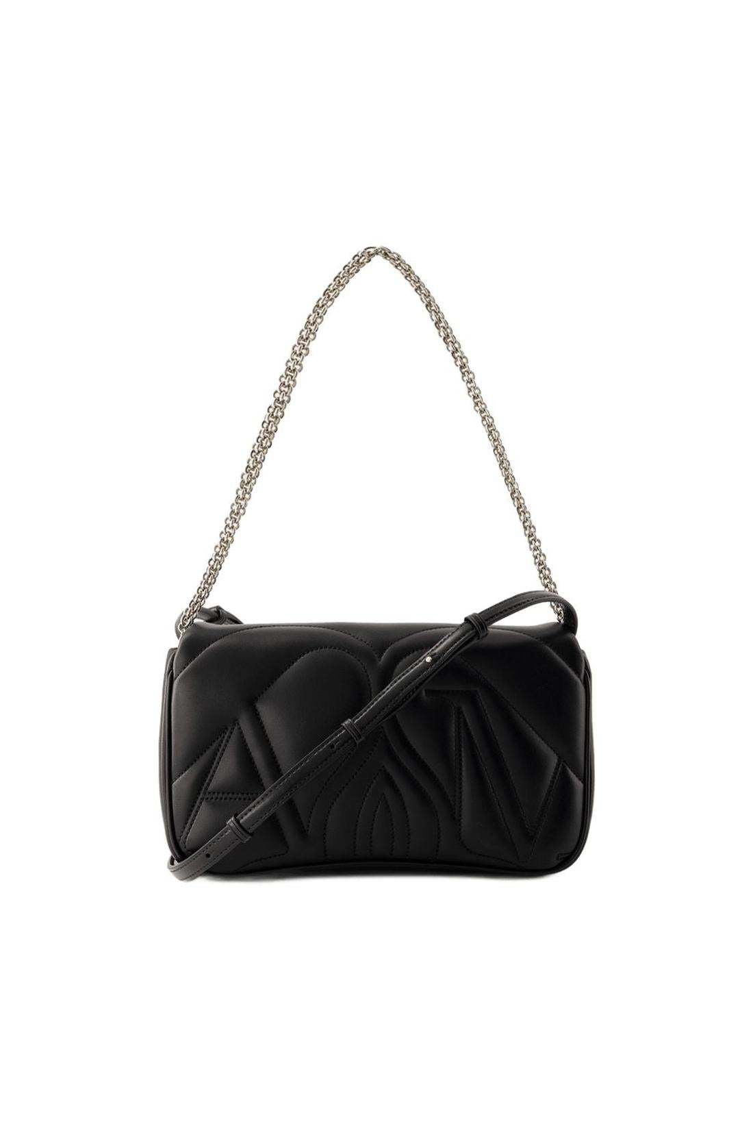 Tasche The Seal Small - Alexander Mcqueen - Leder - Schwarz