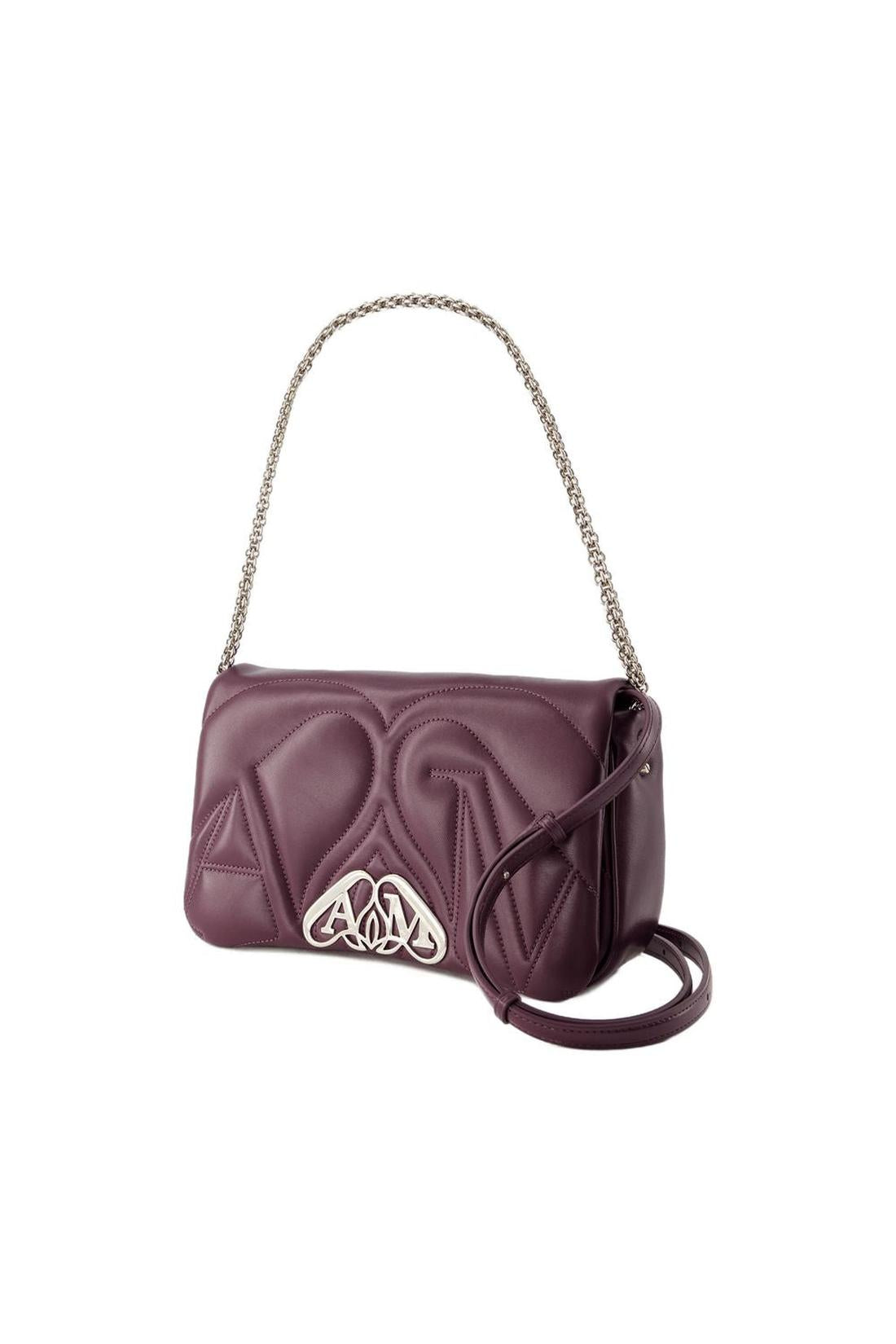 Tasche The Seal Small - Alexander Mcqueen - Leder - Night Shade