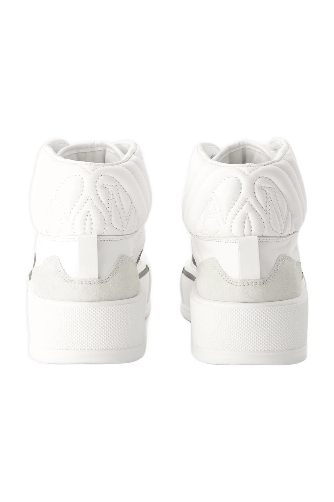 Oversized Sneakers - Alexander Mcqueen - White/Black - Leather