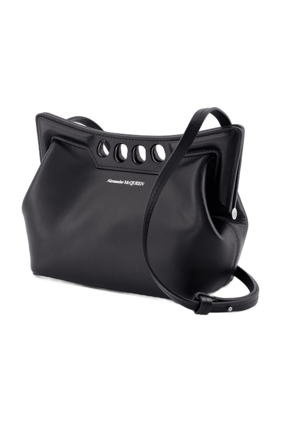 The Mini Peak Handtasche - Alexander McQueen - Leder - Schwarz
