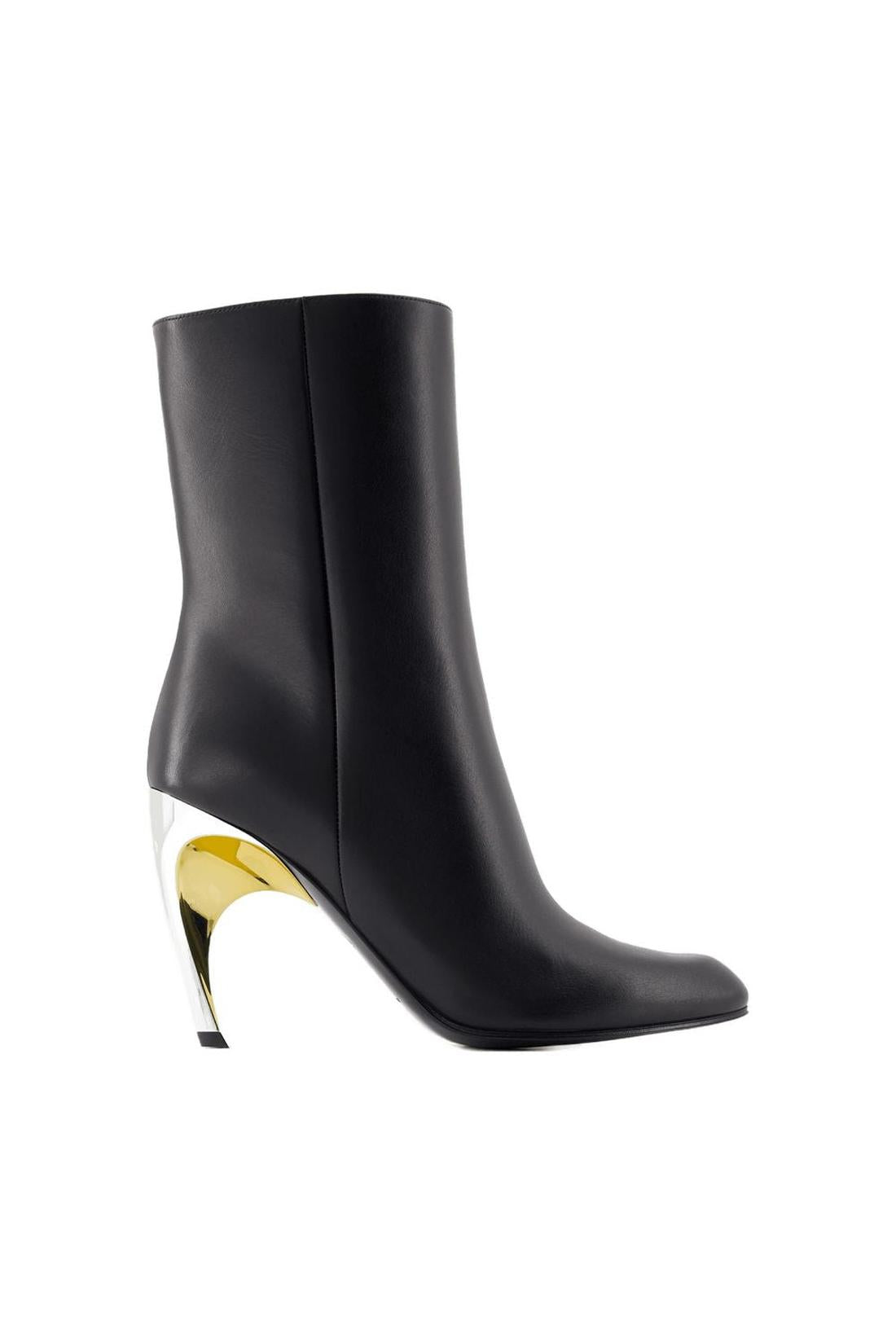 Seal ankle boots - Alexander McQueen - leather - black